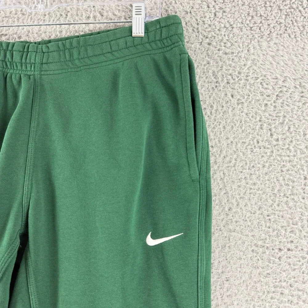 Nike Club Fleece Joggers Mens L Green Drawstring Sweatpants 716830-341 Cotton